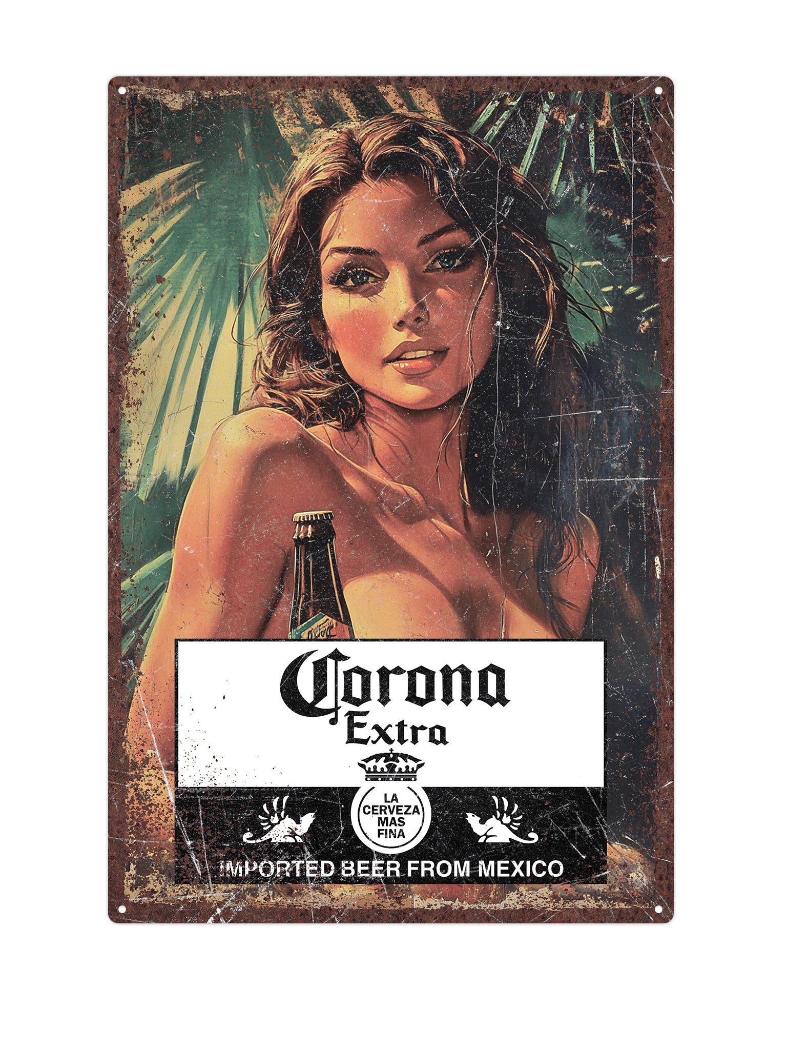 Corona Metalen Wandbord