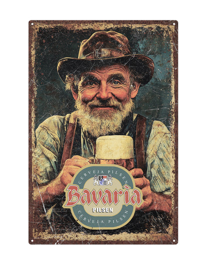 Bavaria metalen wandbord