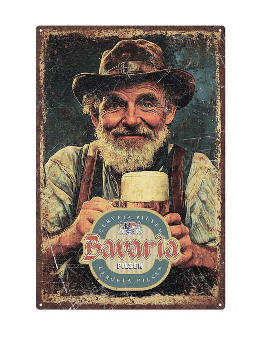 Bavaria metalen wandbord