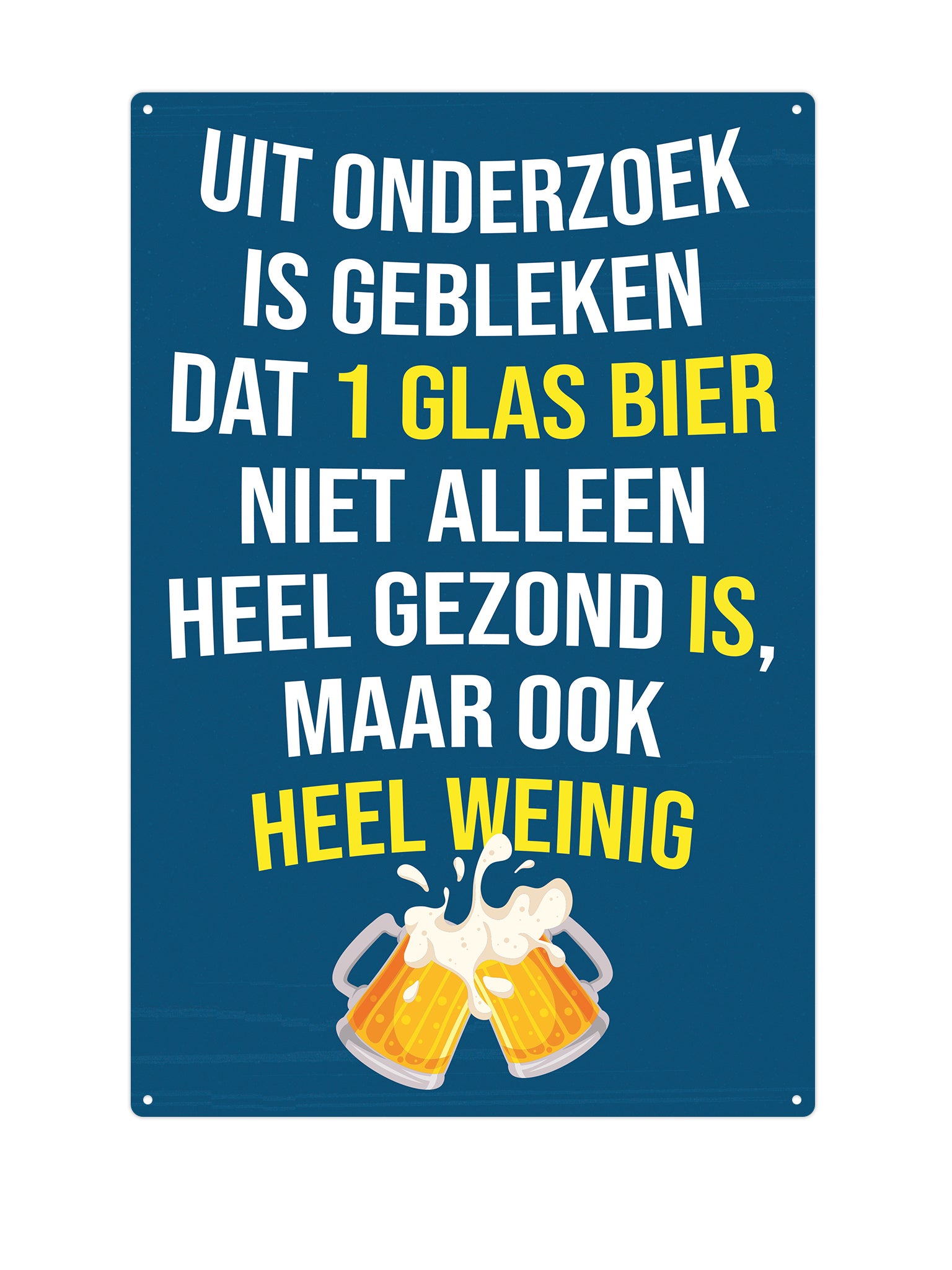 Uit onderzoek is gebleken dat 1 glas bier niet alleen heel gezond is