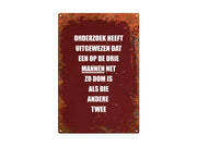 Onderzoek heeft uitgewezen dat mannen