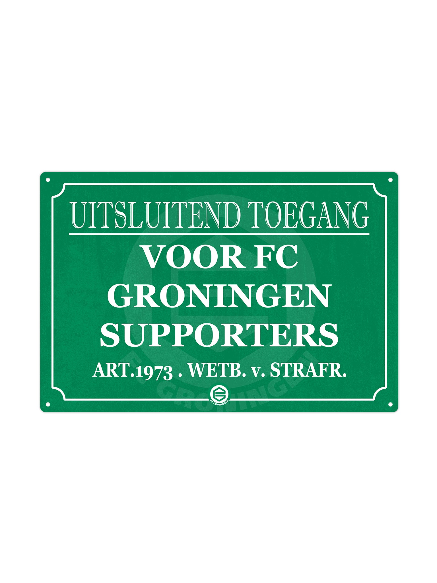 Uitsluitend toegang voor FC groningen supporters