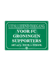 Uitsluitend toegang voor FC groningen supporters