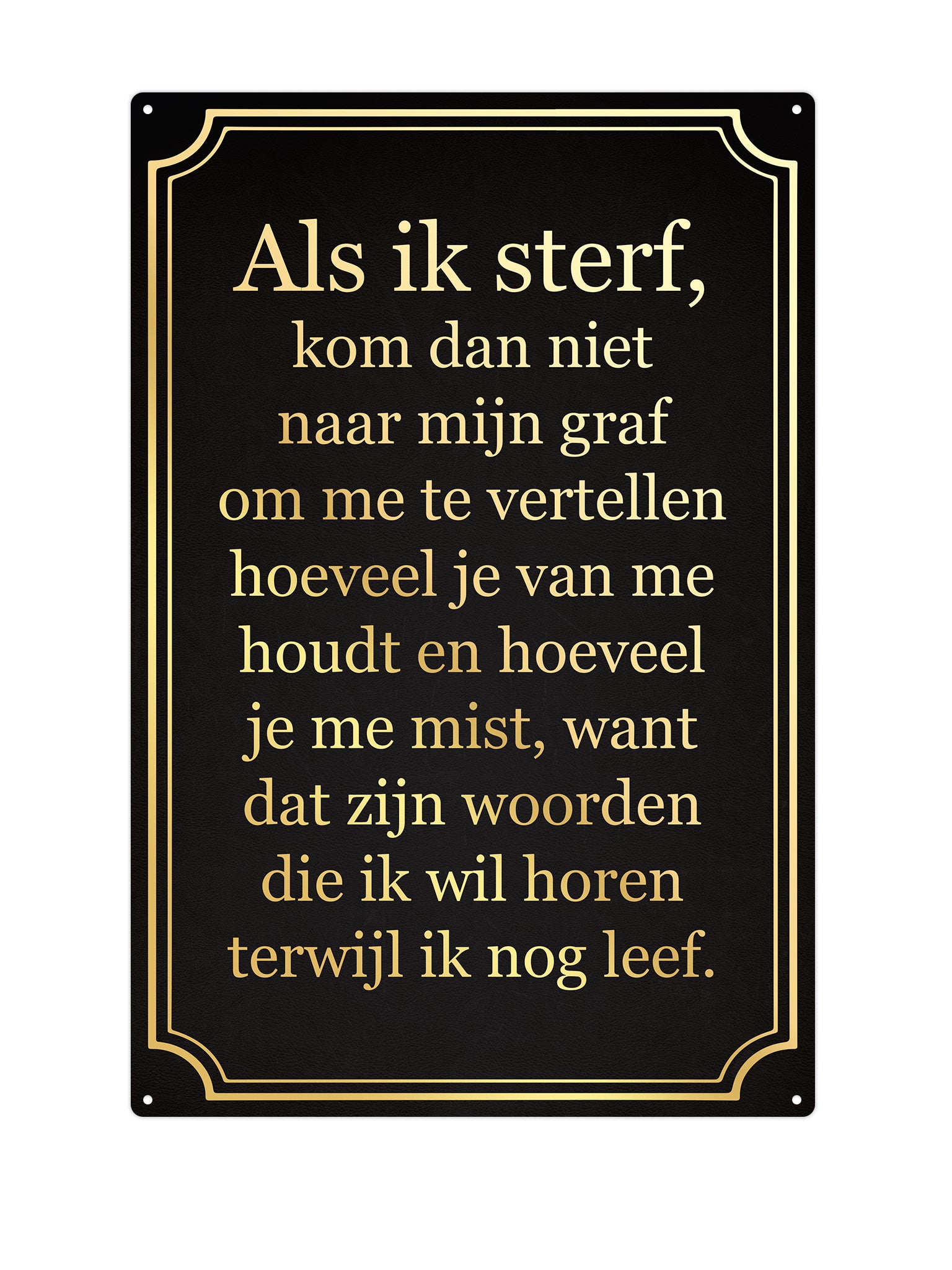 Als ik sterf kom dan niet naar mijn graf