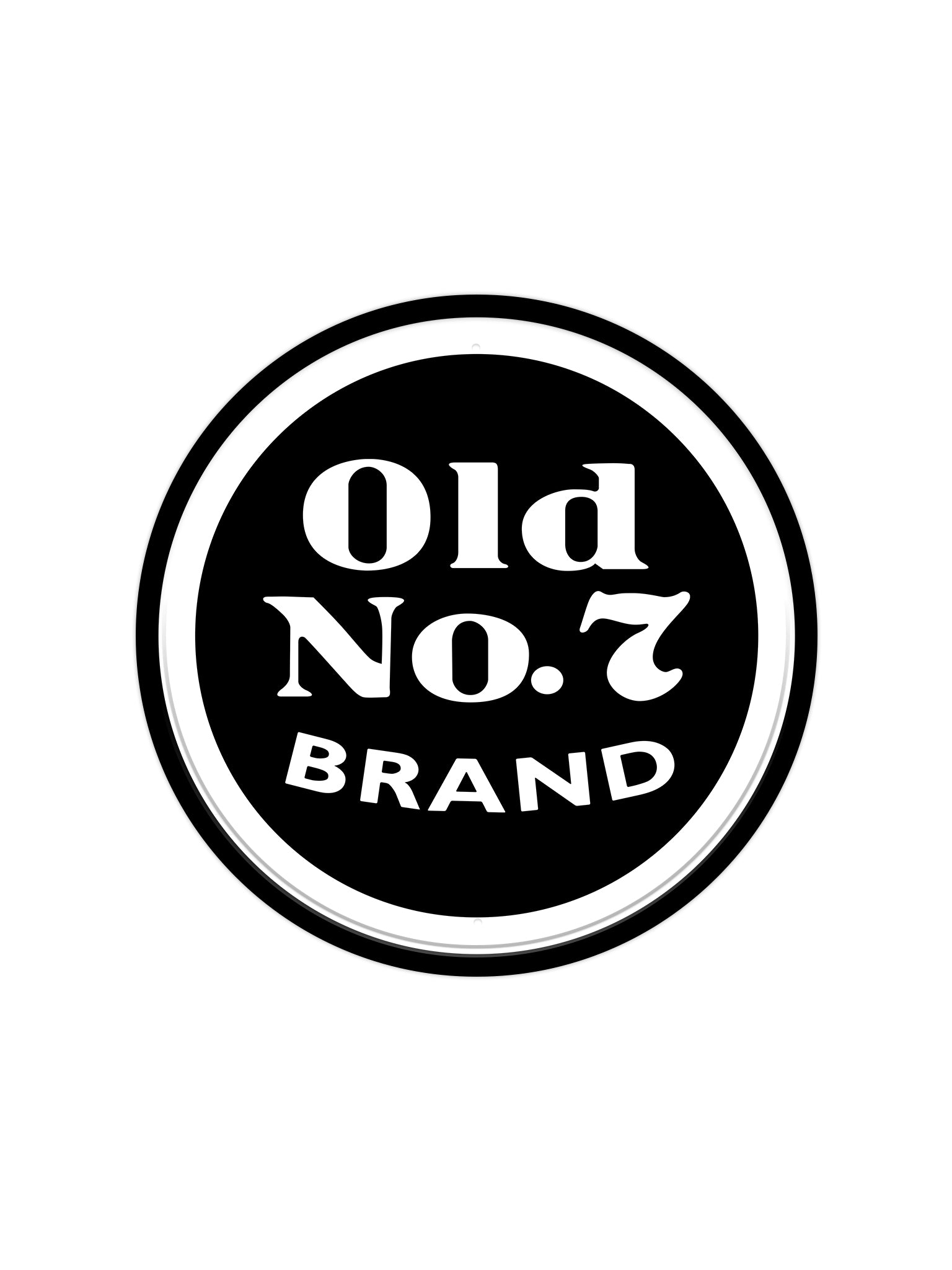 Jack Daniels number logo - Rond 30x30