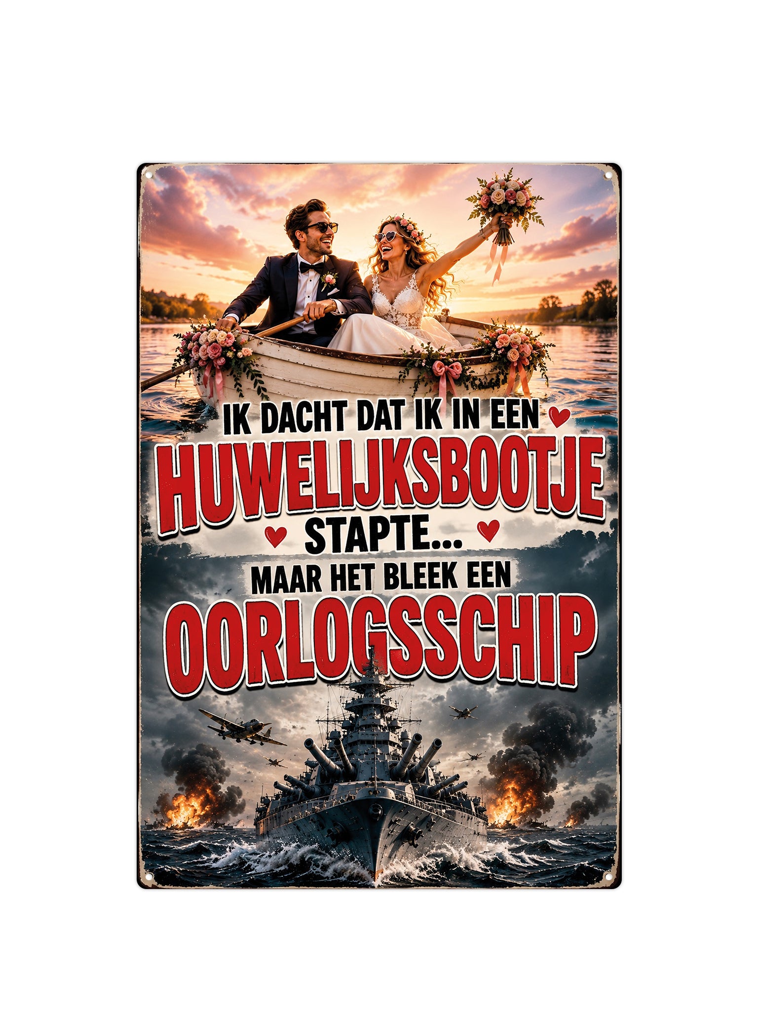 Ik dacht dat ik in een huwelijksbootje stapte maar het bleek een oorlogsschip