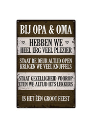Bij opa en oma - hebben we erg veel plezier