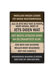 Moeilijke wegen leiden tot mooie bestemmingen