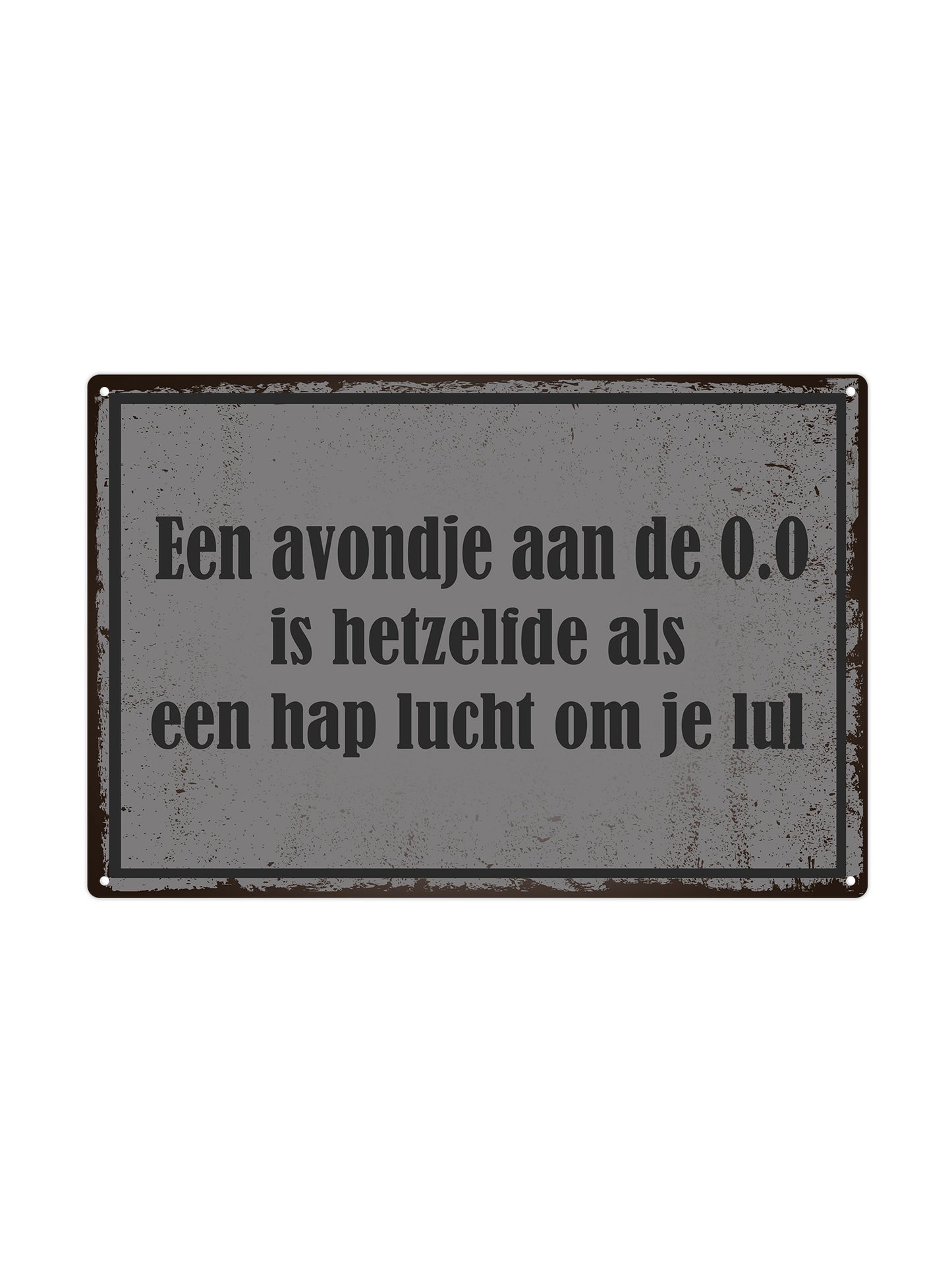 Een avondje aan de 0.0 is hetzelfde als een hap lucht om je lul