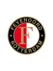 Feyenoord - Rund - 30x30cm