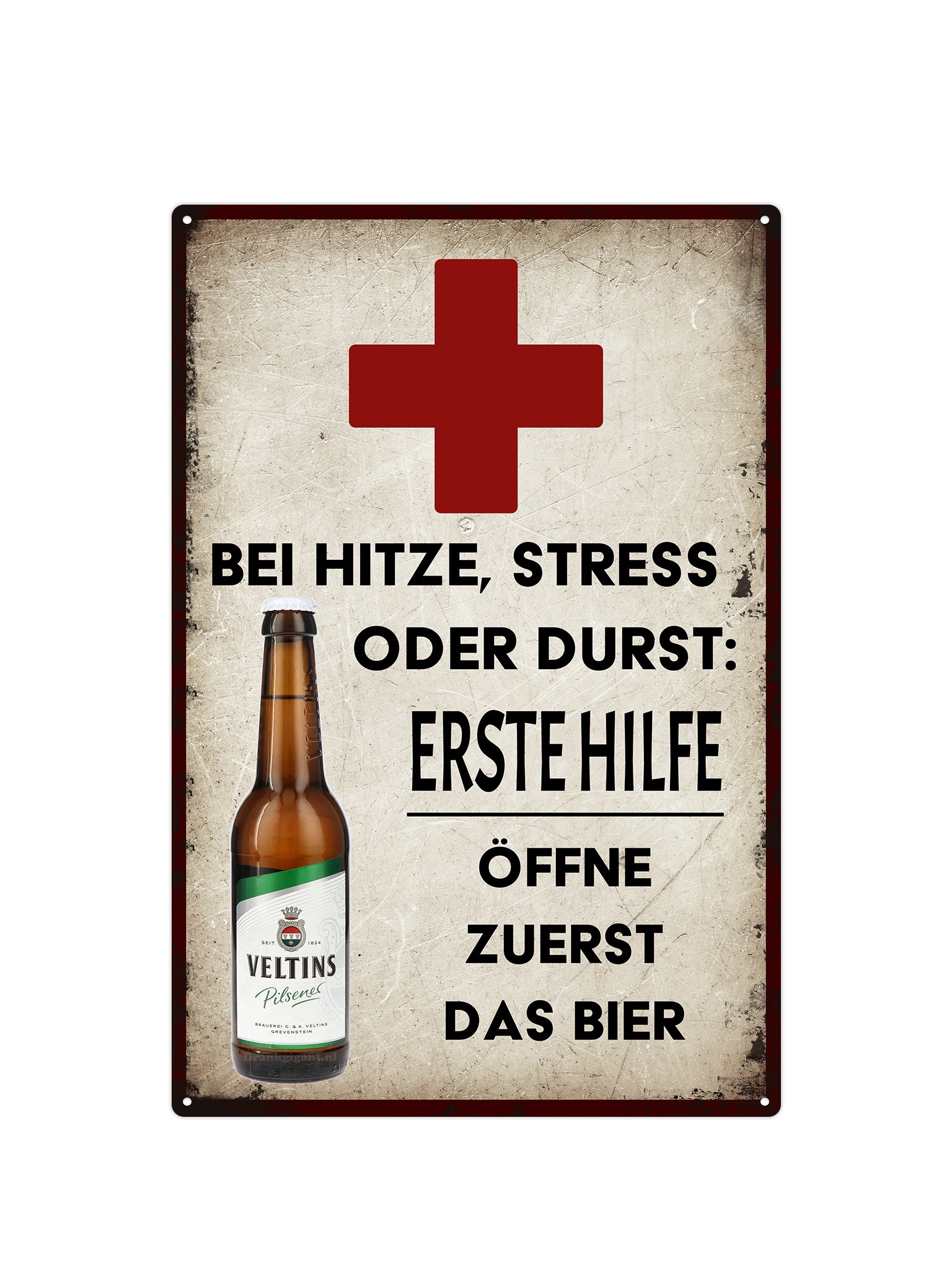 Bei hitze, stress oder durst: Erste hilfe öffne zuerst das bier