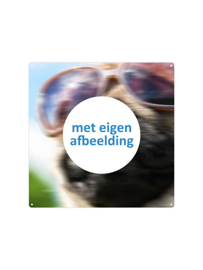 Met eigen afbeelding - Vierkant 30x30cm