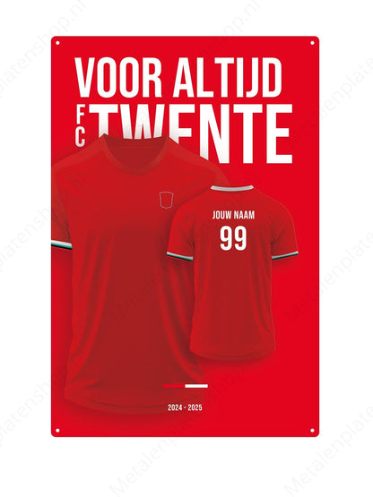 Fußballtrikot Bord Twente mit eigenem Namen und Rückennummer – 2024/2025