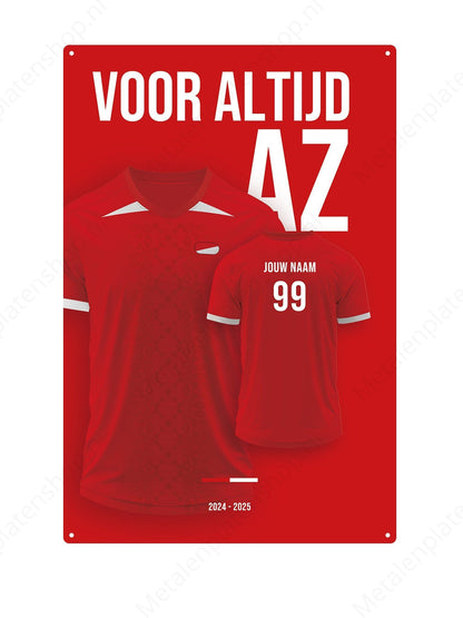 Fußballtrikot Board AZ mit eigenem Namen und Rückennummer - 2024/2025