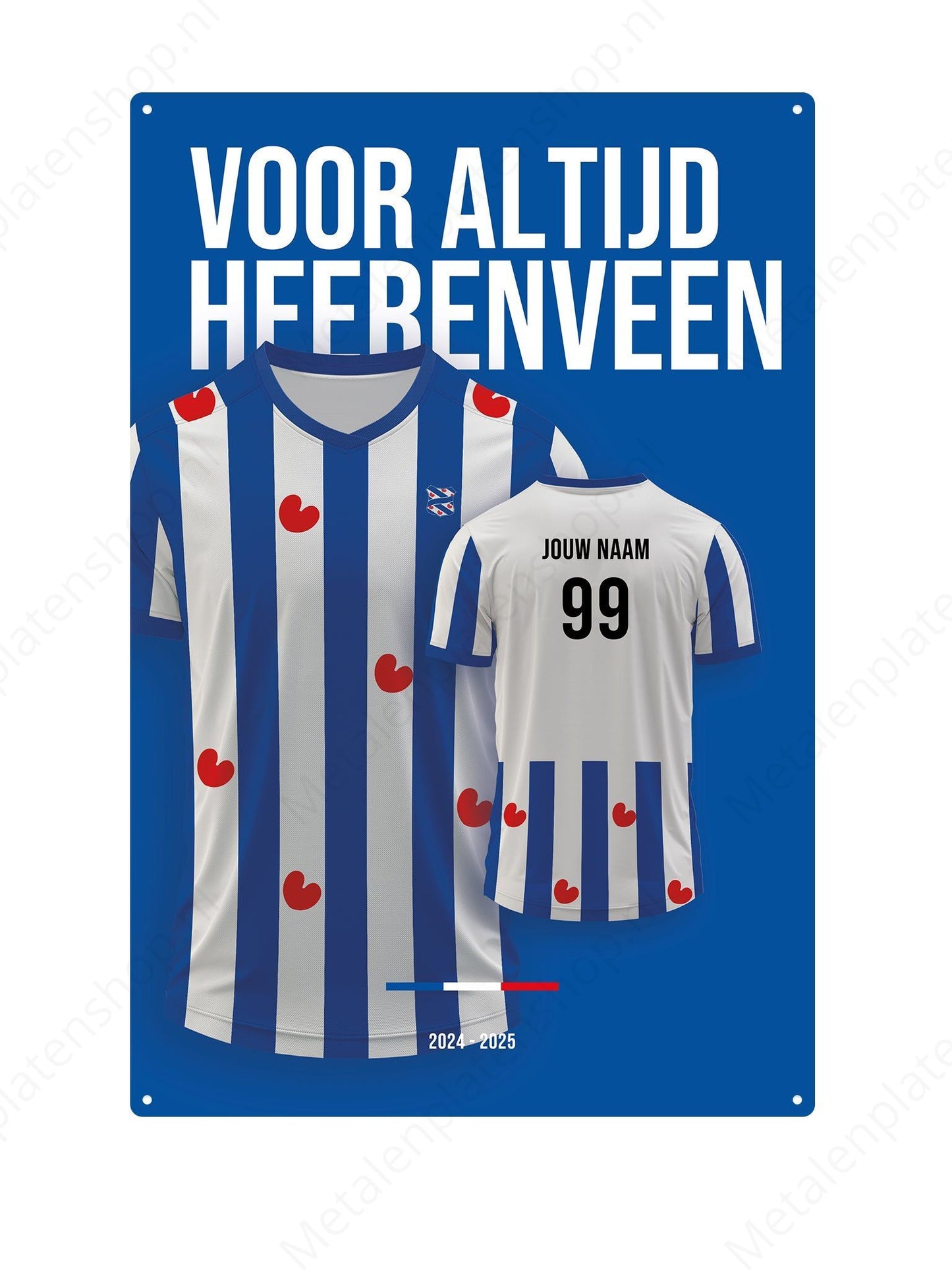 Fußballtrikot Board Heerenveen mit eigenem Namen und Rückennummer – 2024/2025
