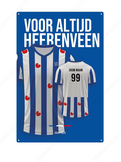 Fußballtrikot Board Heerenveen mit eigenem Namen und Rückennummer – 2024/2025