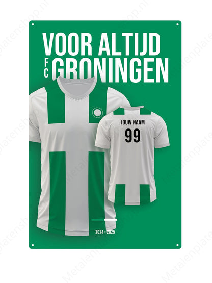 Fußballtrikot Bord Groningen mit eigenem Namen und Rückennummer – 2024/2025