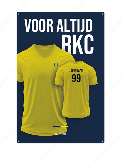 Fußballtrikot Board RKC Waalwijk mit eigenem Namen und Rückennummer – 2024/2025