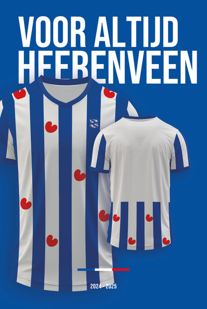Fußballtrikot Board Heerenveen mit eigenem Namen und Rückennummer – 2024/2025