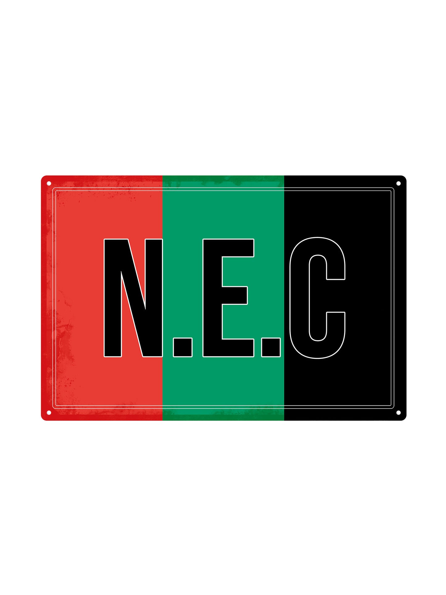 N.E.C. met eigen tekst