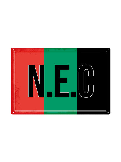 N.E.C. met eigen tekst