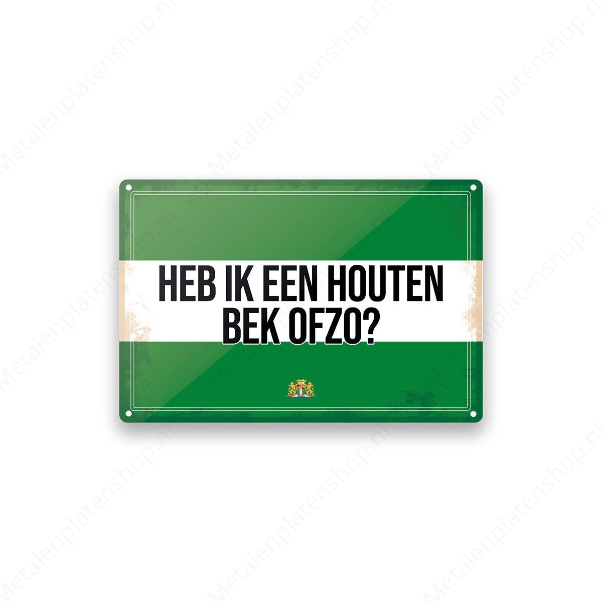 Heb ik een houten bek ofzo? - Rotterdams Bord