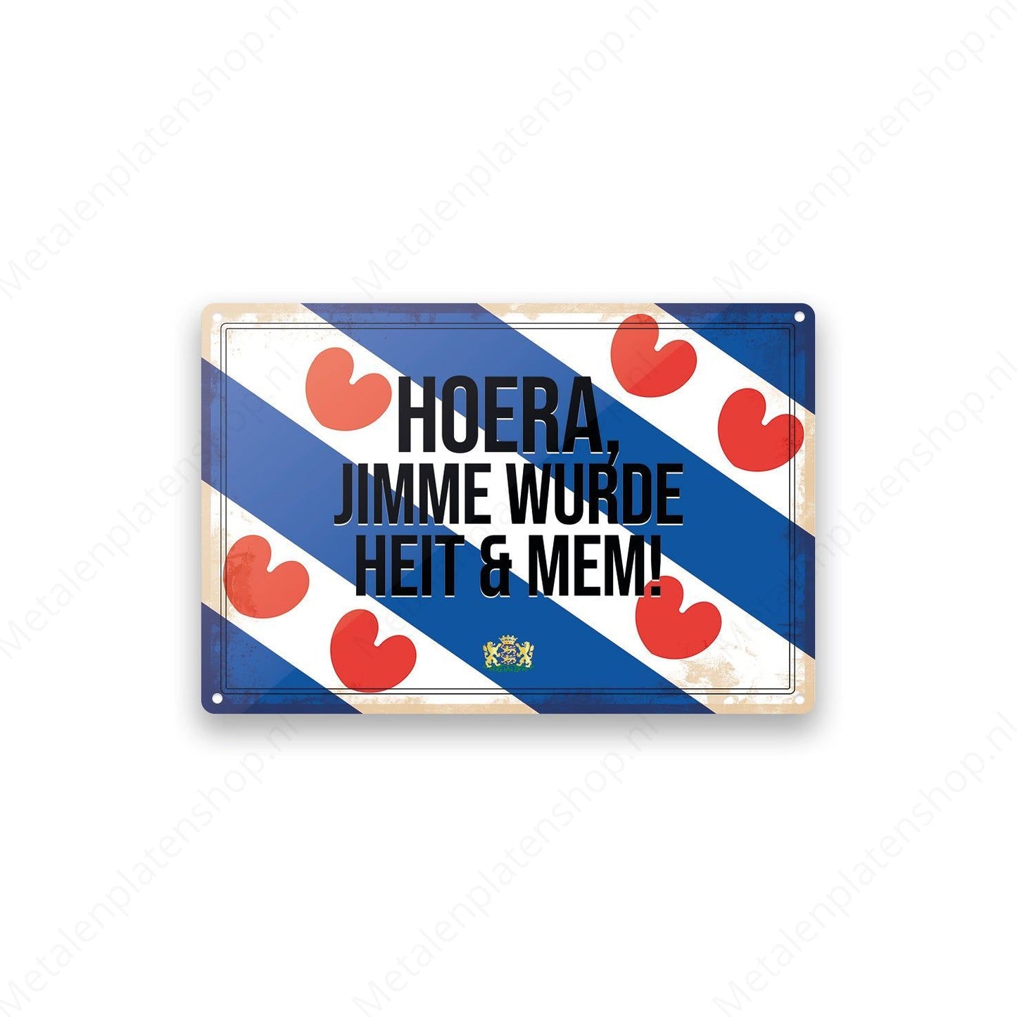 Hoera, jimme wurde heit & mem! - Frieslandse Borden