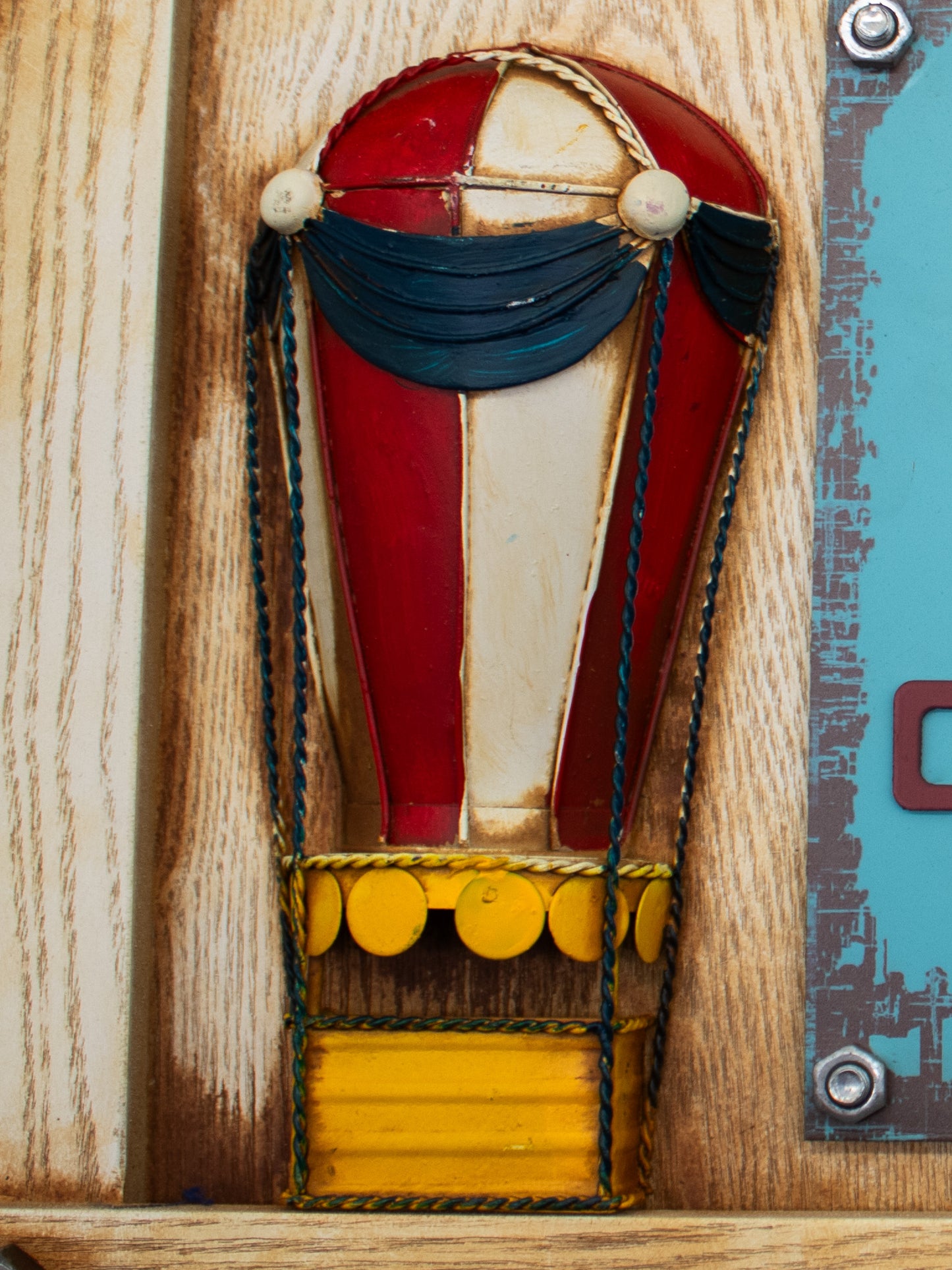 Metallkalender - Heißluftballon - 57,5x40cm