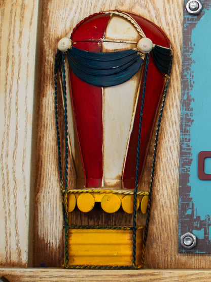 Metallkalender - Heißluftballon - 57,5x40cm