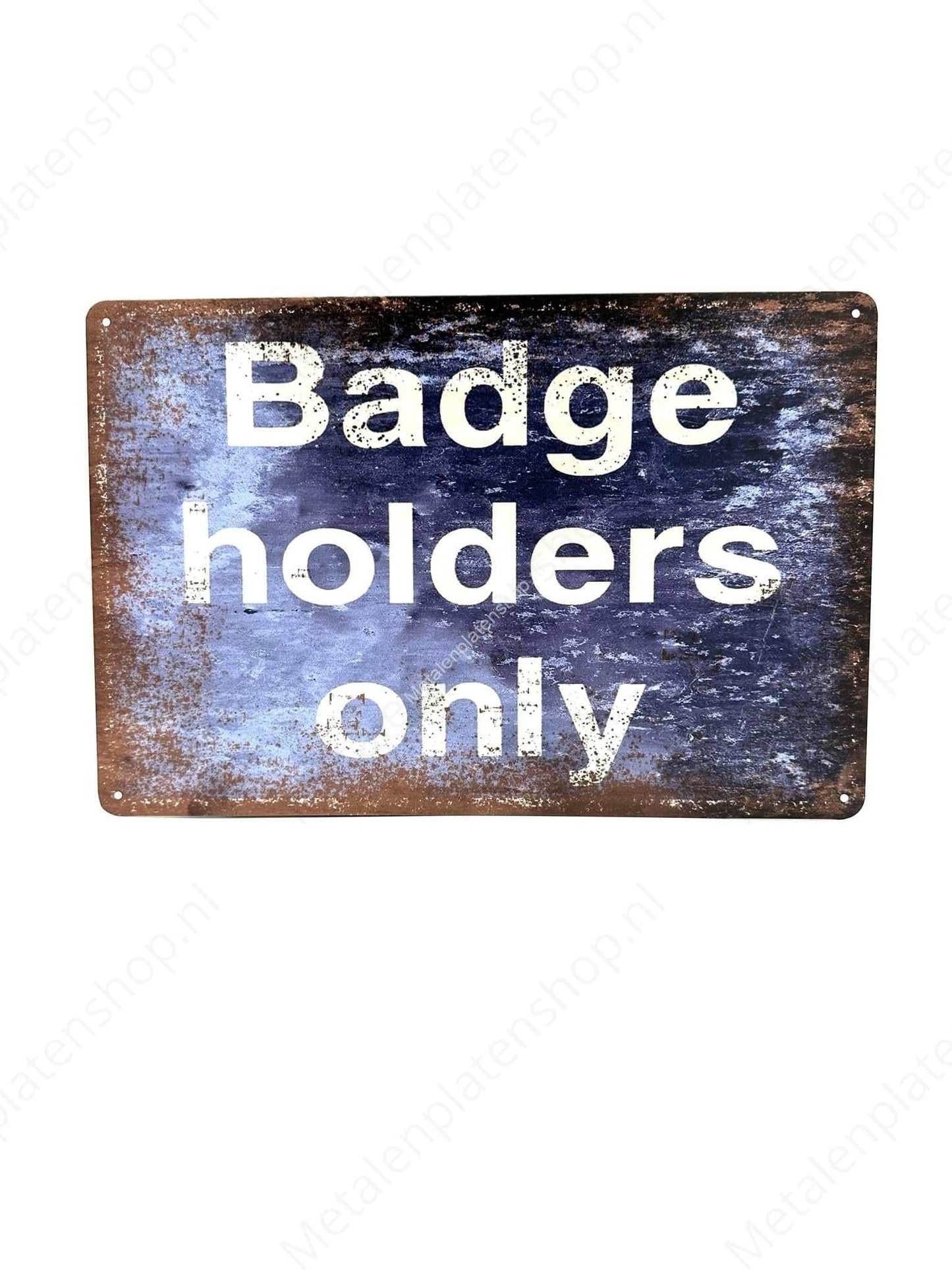 Badge Holders Only