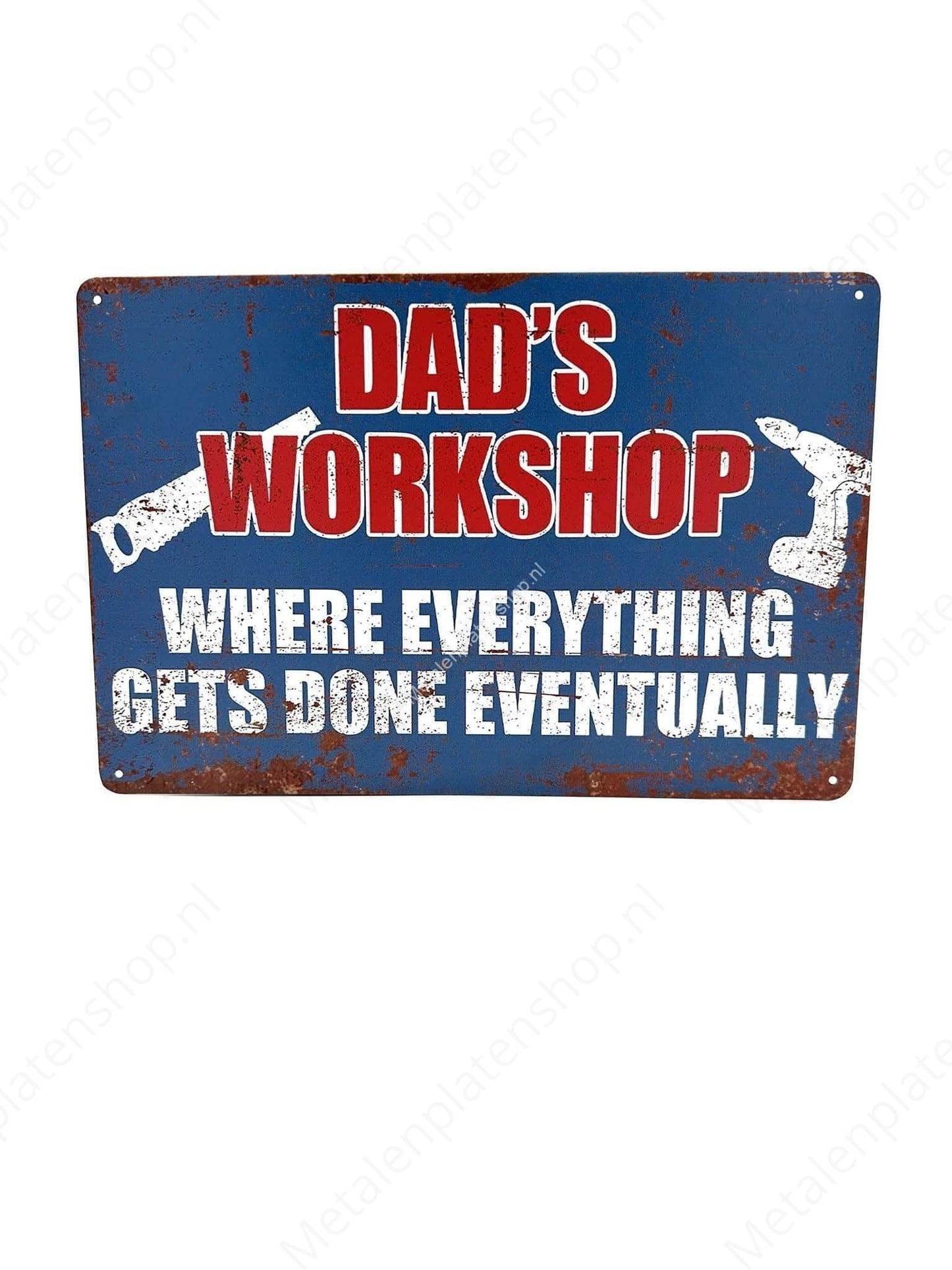 Dad's Workshop - Metal Wall Sign