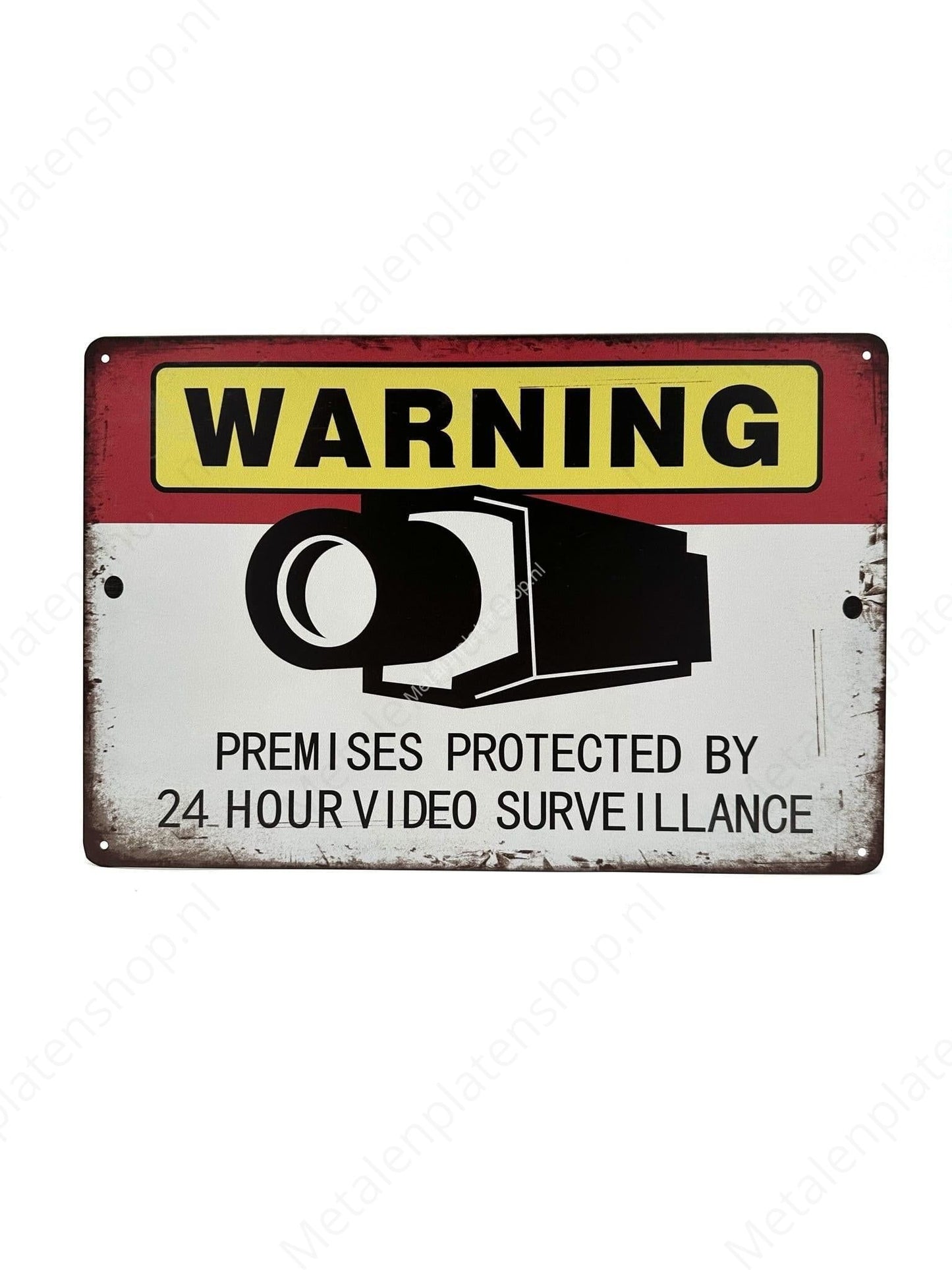 Warning - Premises protected by 24 hour video surveillance