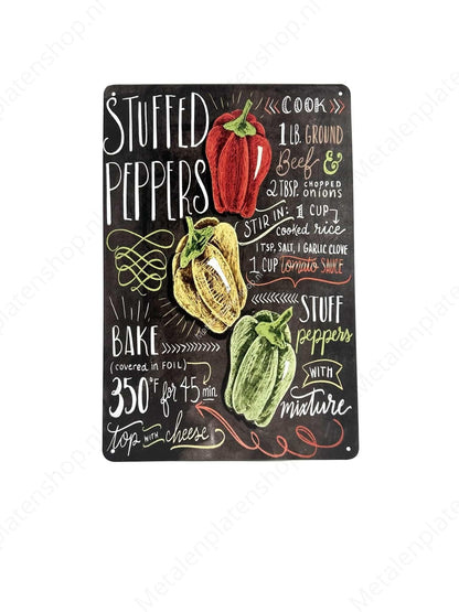 Stuffed Peppers - Chalkboard