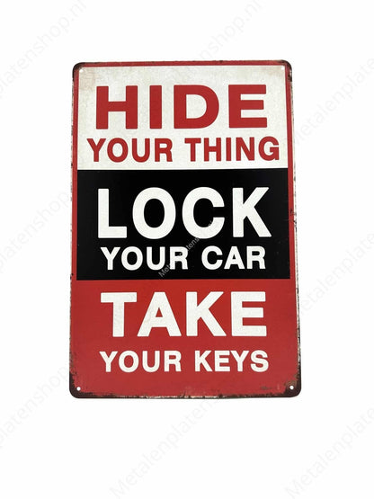Hide Your Thing - Lock Your Car