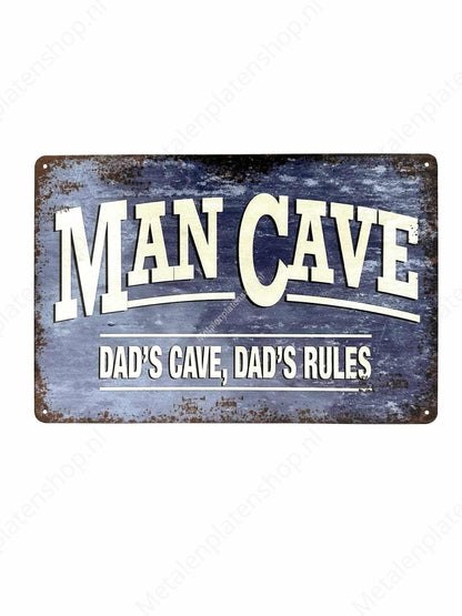 Man Cave Dads Regeln für Höhlendämpfe 