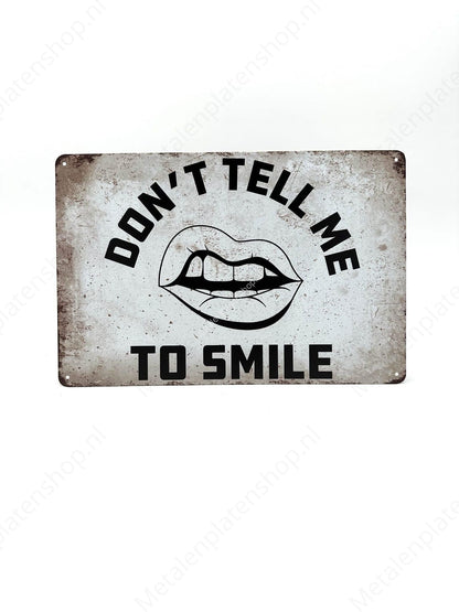 Sag mir nicht, ich soll lächeln 