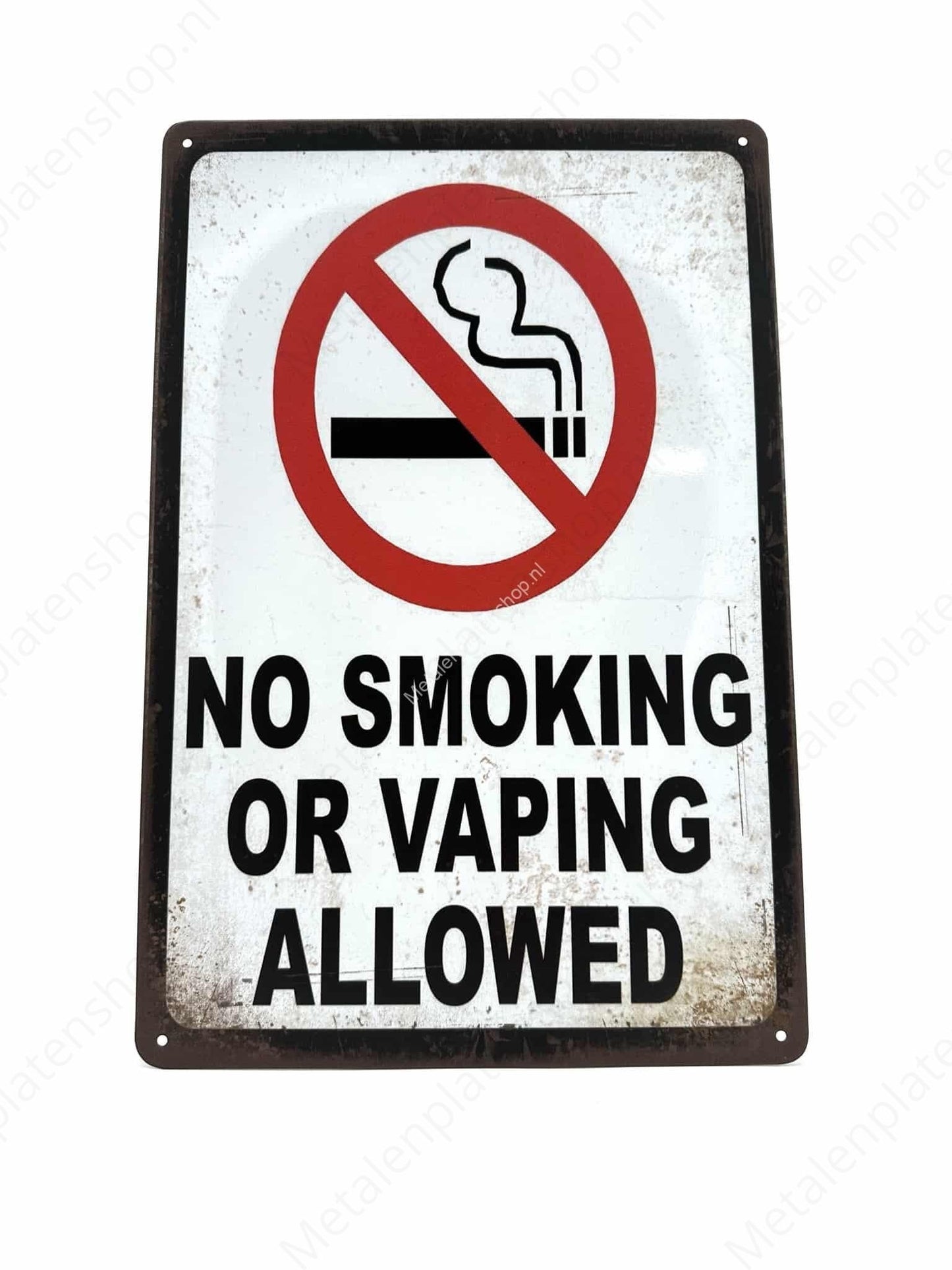 No Smoking or Vaping Allowed - Verboden te roken