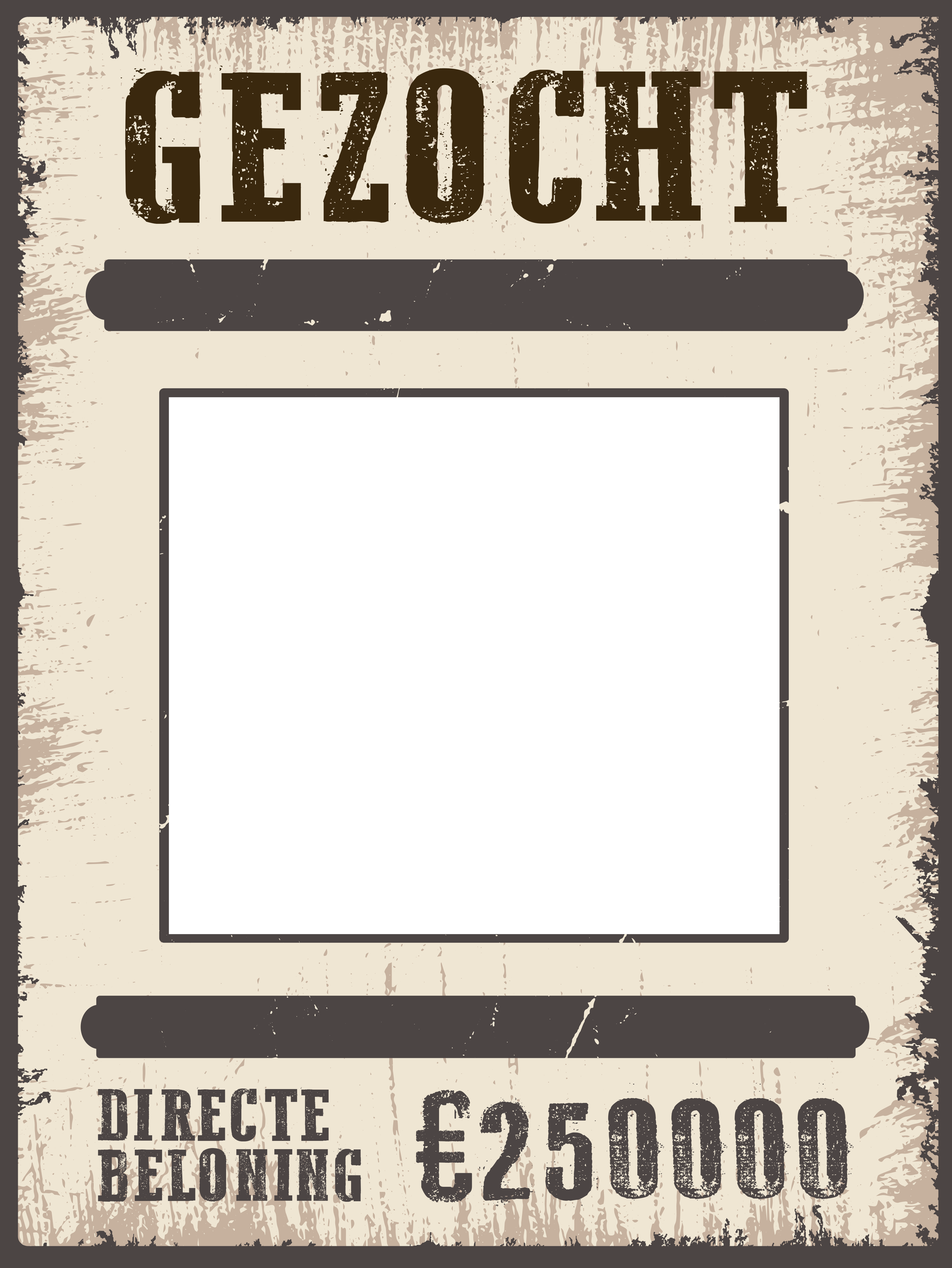 Loslopende Gek - Met eigen tekst & foto - Metalen Wandbord