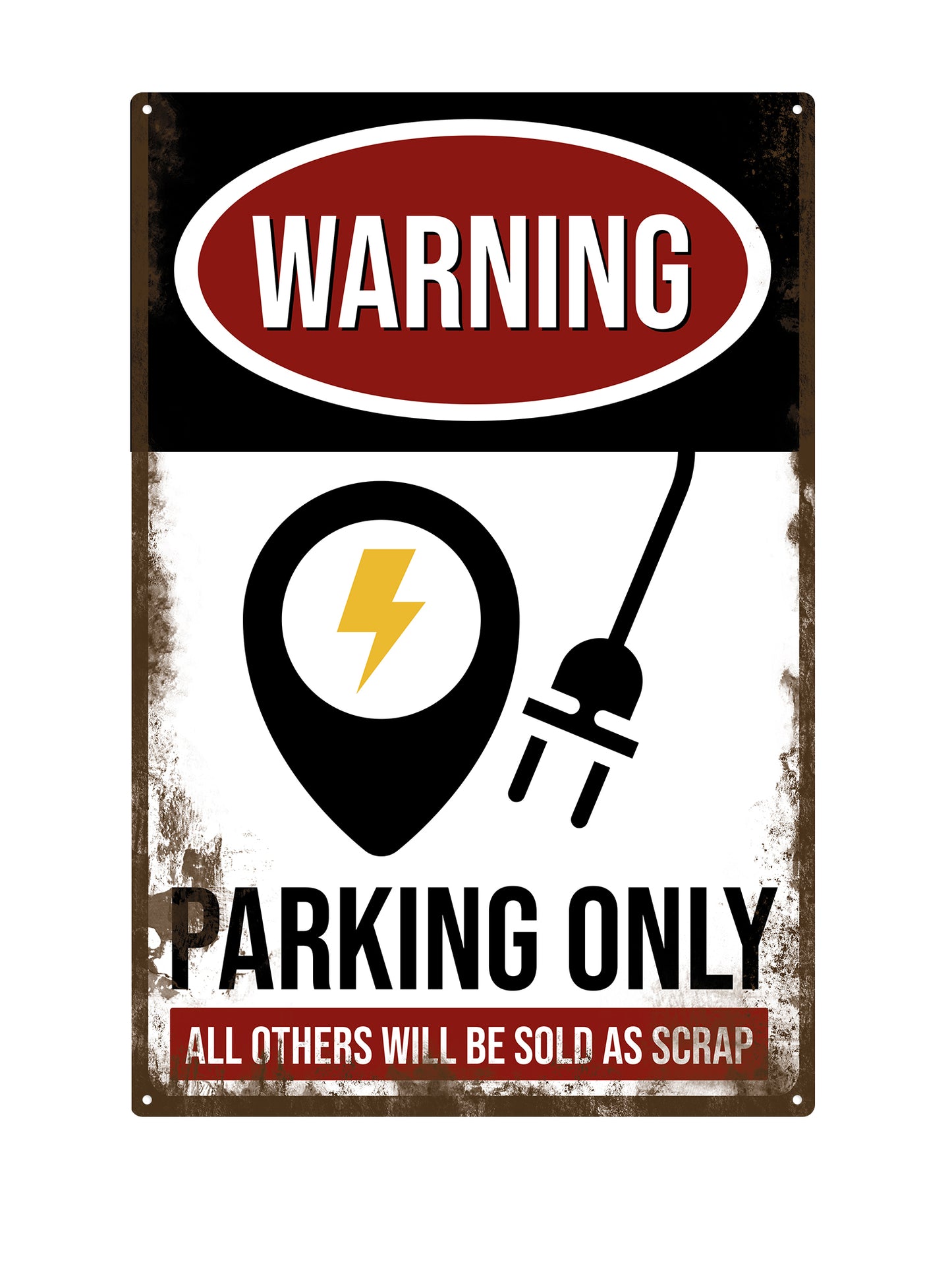 Warning Electric Vehicles Only - Parking Only