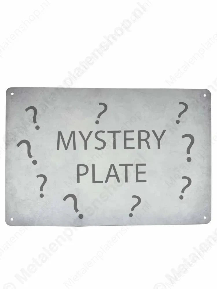 Mystery Plate Metaalbord