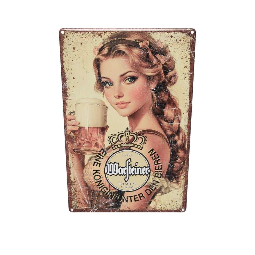 Warsteiner Metalen Wandbord