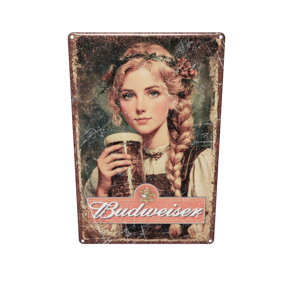 Budweiser Metalen Wandbord
