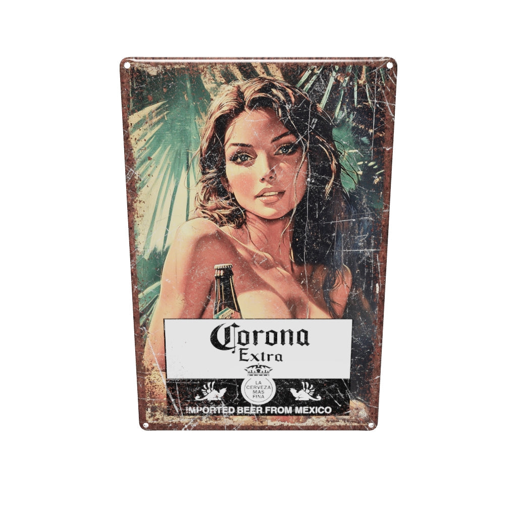 Corona Metall-Wandschild