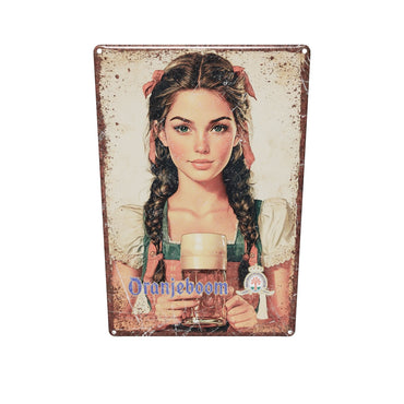 Oranjeboom metalen wandbord