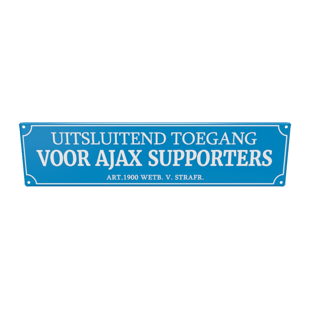 Uitsluitend toegang voor ajax supporters