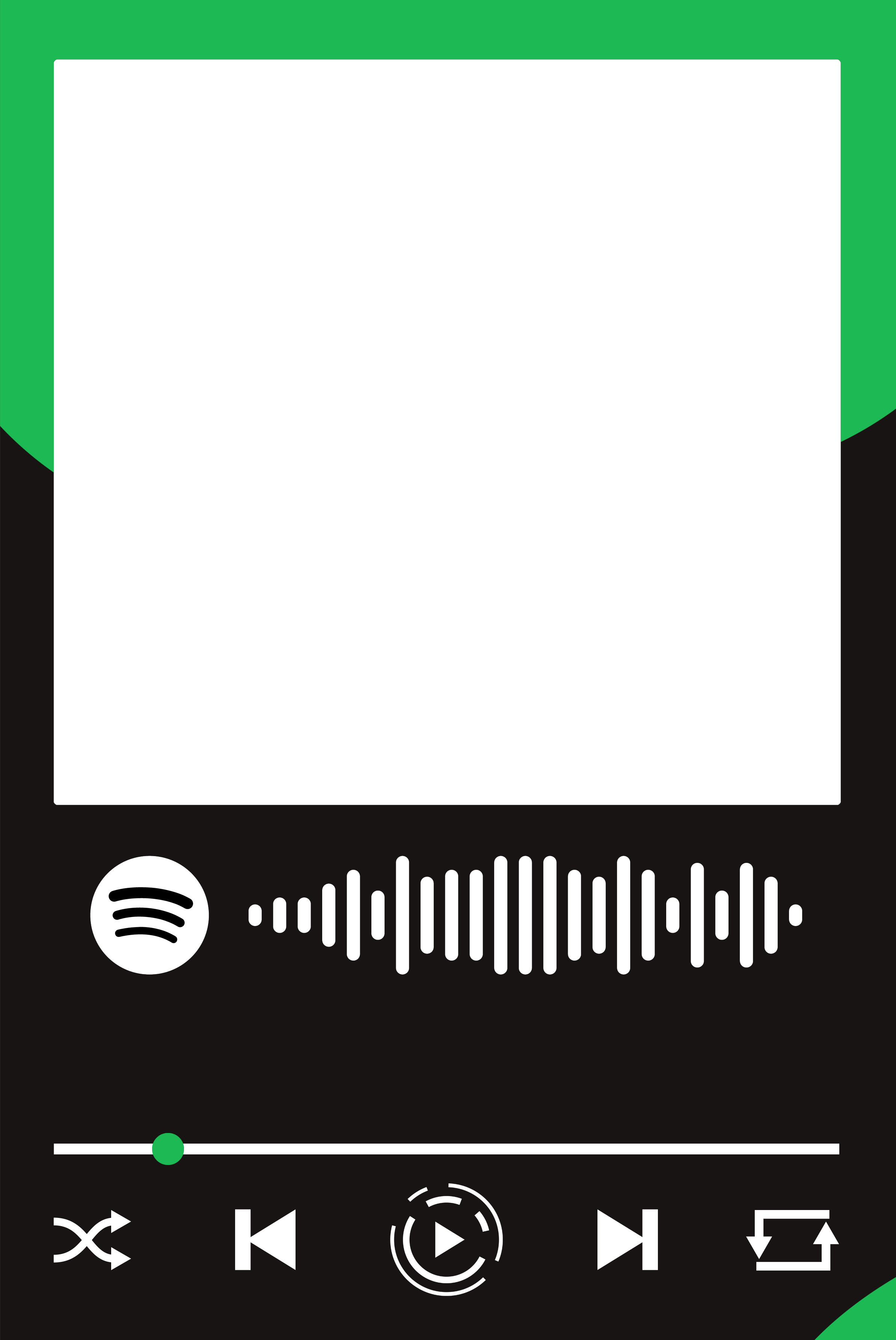 Spotify Muziek Wandbord met eigen foto en nummer