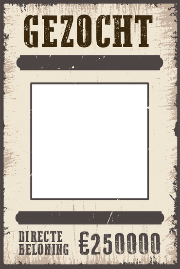 Loslopende Gek - Met eigen tekst & foto - Metalen Wandbord