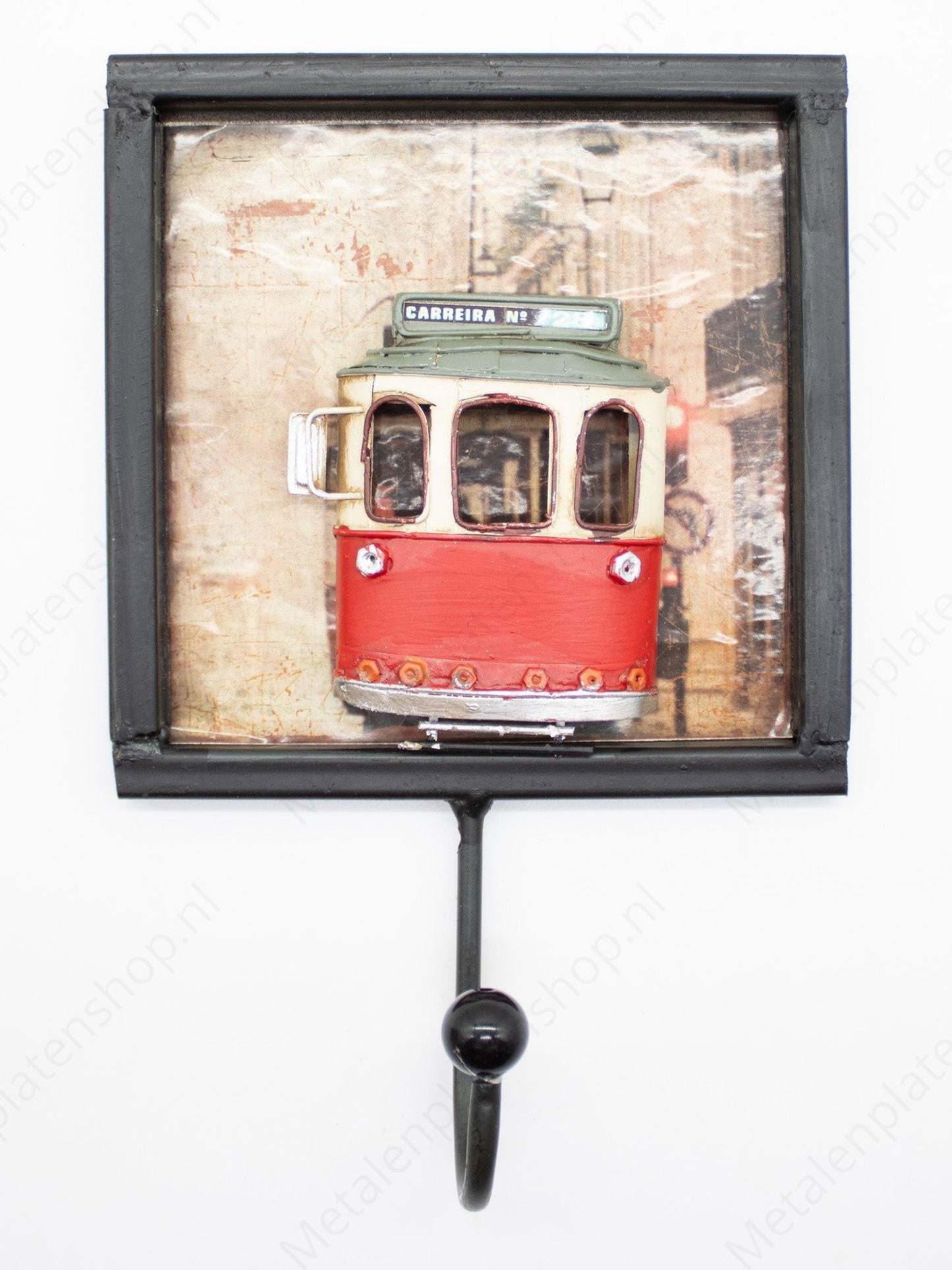 Aufhängehaken mit Straßenbahn - 21x14cm